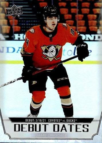 #DD-5 Jamie Drysdale - Anaheim Ducks - 2022-23 Upper Deck - Debut Dates Hockey