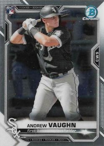 #5 Andrew Vaughn - Chicago White Sox - 2021 Bowman Chrome Baseball