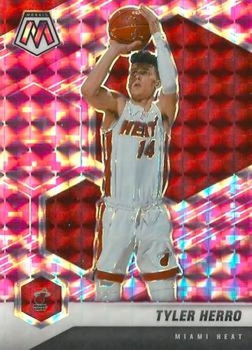 #5 Tyler Herro - Miami Heat - 2020-21 Panini Mosaic - Mosaic Camo Pink Basketball