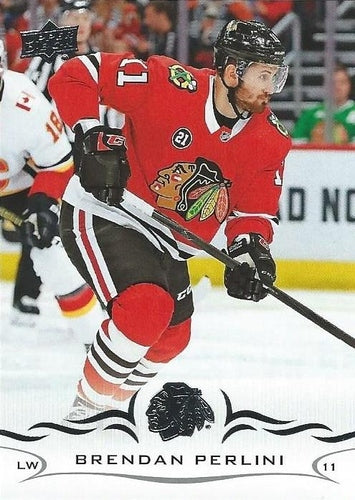 #505 Brendan Perlini - Chicago Blackhawks - 2018-19 Upper Deck Hockey