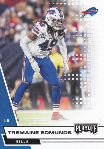 #5 Tremaine Edmunds - Buffalo Bills - 2020 Panini Playoff Football