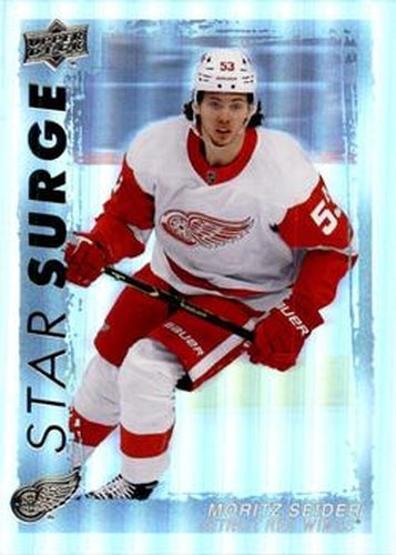 #SS-5 Moritz Seider - Detroit Red Wings - 2023-24 Upper Deck - Star Surge Hockey