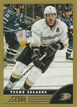 #5 Teemu Selanne - Anaheim Ducks - 2013-14 Score - Gold Hockey