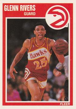 #5 Glenn Rivers - Atlanta Hawks - 1989-90 Fleer Basketball