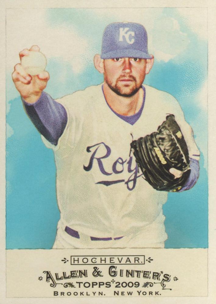 #5 Luke Hochevar - Kansas City Royals - 2009 Topps Allen & Ginter Baseball