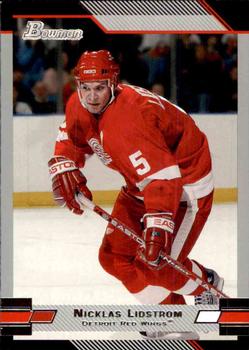 #5 Nicklas Lidstrom - Detroit Red Wings - 2003-04 Bowman Draft Picks and Prospects Hockey
