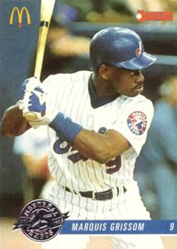 #5 Marquis Grissom - Montreal Expos - 1993 Donruss McDonald's Montreal Expos 25th Anniversary Baseball