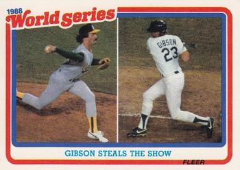 #5 Gibson Steals the Show - Los Angeles Dodgers - 1989 Fleer - World Series Baseball
