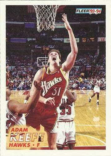 #5 Adam Keefe - Atlanta Hawks - 1993-94 Fleer Basketball