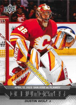 #DD-5 Dustin Wolf - Calgary Flames - 2023-24 Upper Deck - Debut Dates Hockey