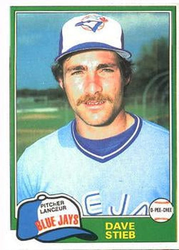 #5 Dave Stieb - Toronto Blue Jays - 1981 O-Pee-Chee - Gray Back Baseball