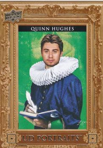 #P-5 Quinn Hughes - Vancouver Canucks - 2023-24 Upper Deck - UD Portraits Hockey