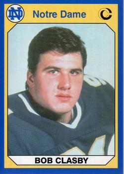 #5 Bob Clasby - Notre Dame Fighting Irish - 1990 Collegiate Collection Notre Dame Football