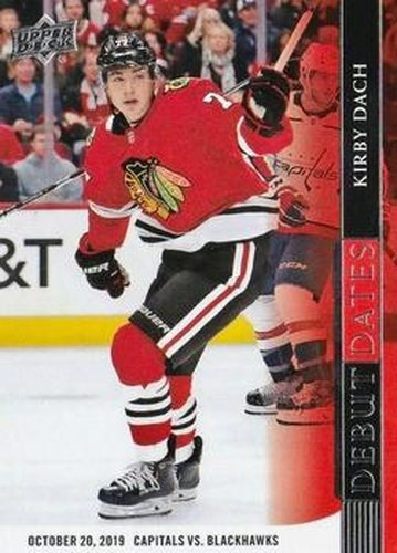 #DD-5 Kirby Dach - Chicago Blackhawks - 2020-21 Upper Deck - Debut Dates Hockey