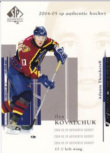 #5 Ilya Kovalchuk - Atlanta Thrashers - 2004-05 SP Authentic Hockey