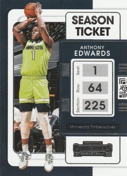 #5 Anthony Edwards - Minnesota Timberwolves - 2021-22 Panini Contenders Basketball