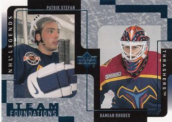 #5 Patrik Stefan / Damian Rhodes - Atlanta Thrashers - 2000-01 Upper Deck Legends Hockey