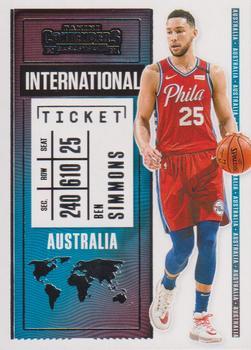 #5 Ben Simmons - Philadelphia 76ers - 2020-21 Panini Contenders - International Ticket Basketball
