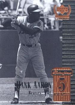 #5 Hank Aaron - Atlanta Braves - 1999 Upper Deck Century Legends Baseball