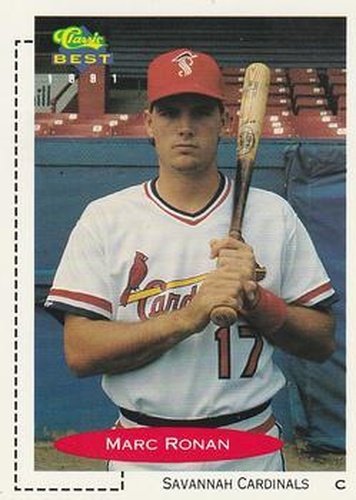 #5 Marc Ronan - Savannah Cardinals - 1991 Classic Best Baseball