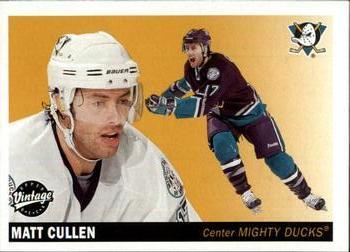 #5 Matt Cullen - Anaheim Mighty Ducks - 2002-03 Upper Deck Vintage Hockey