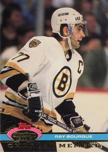 #NNO5a Ray Bourque - Boston Bruins - 1991 Stadium Club Charter Member