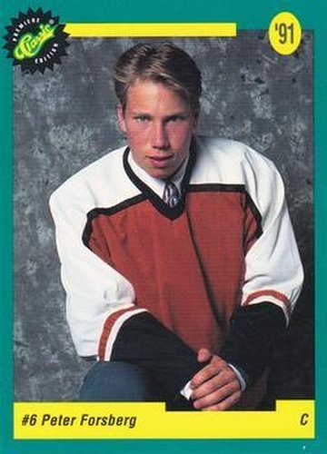 #5 Peter Forsberg - Philadelphia Flyers - 1991 Classic Draft Picks Hockey