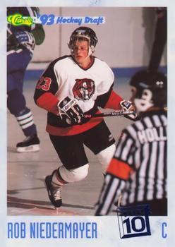 #5 Rob Niedermayer - Medicine Hat Tigers - 1993 Classic '93 Hockey Draft Hockey