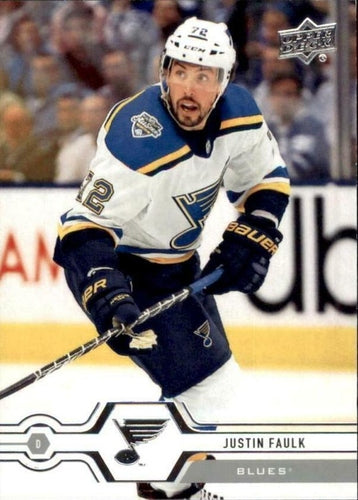 #505 Justin Faulk - St. Louis Blues - 2019-20 Upper Deck Hockey