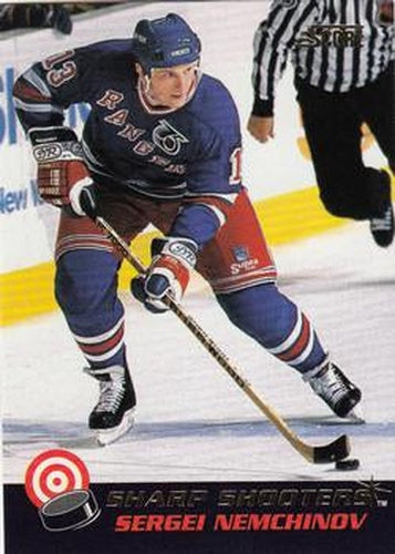 #5 Sergei Nemchinov - New York Rangers - 1992-93 Score - Sharp Shooters Hockey