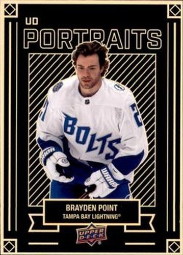 #P-5 Brayden Point - Tampa Bay Lightning - 2022-23 Upper Deck - UD Portraits Hockey