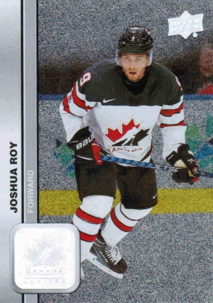 #5 Joshua Roy - Canada - 2023 Upper Deck Team Canada Juniors - Patterned Foilboard Hockey