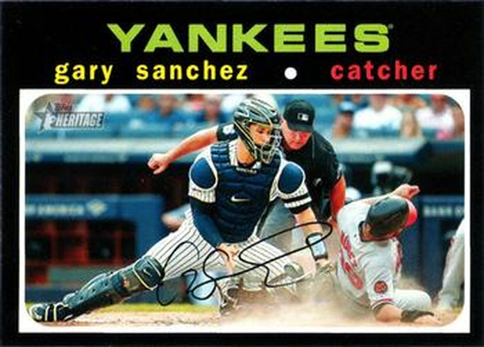 #5 Gary Sanchez - New York Yankees - 2020 Topps Heritage Baseball