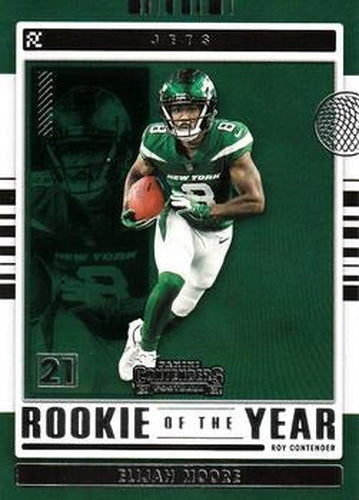 #ROY-EMO Elijah Moore - New York Jets - 2021 Panini Contenders - Rookie of the Year Contenders Football