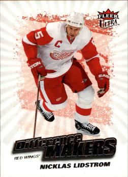 #DM5 Nicklas Lidstrom - Detroit Red Wings - 2008-09 Ultra - Difference Makers Hockey