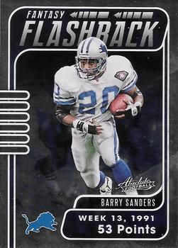 #FF-BS Barry Sanders - Detroit Lions - 2020 Panini Absolute - Fantasy Flashback Football