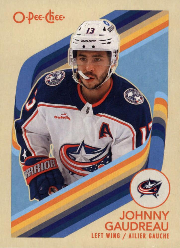 #5 Johnny Gaudreau - Columbus Blue Jackets - 2023-24 O-Pee-Chee - Retro Hockey