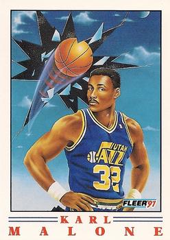 #5 Karl Malone - Utah Jazz - 1991-92 Fleer - Pro-Visions Basketball