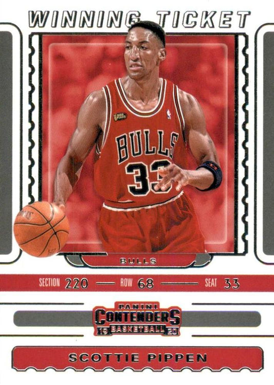 #5 Scottie Pippen - Chicago Bulls - 2019-20 Panini Contenders - Winning Ticket Basketball
