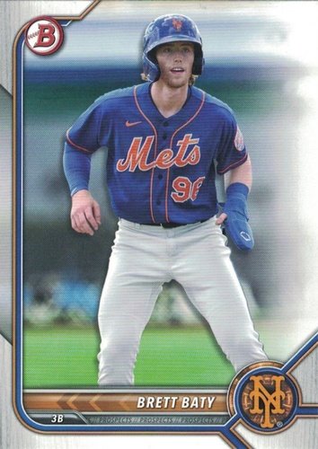 #BP-5 Brett Baty - New York Mets - 2022 Bowman - Prospects Baseball
