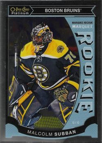 #M5 Malcolm Subban - Boston Bruins - 2015-16 O-Pee-Chee Platinum - Marquee Rookies Hockey