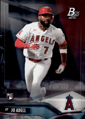 #5b Jo Adell - Los Angeles Angels - 2021 Bowman Platinum Baseball