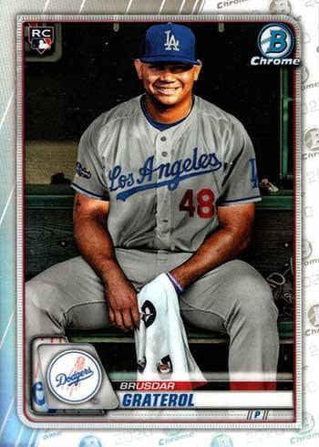 #5b Brusdar Graterol - Los Angeles Dodgers - 2020 Bowman Chrome Baseball
