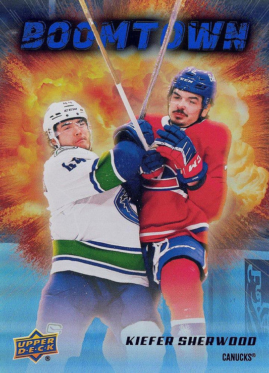 #BT-12 Kiefer Sherwood - Vancouver Canucks - 2025-26 Upper Deck - Boomtown Hockey