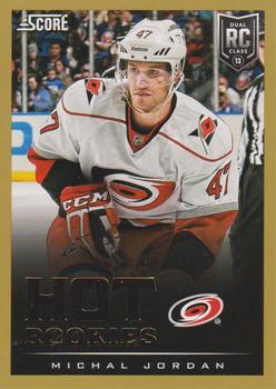 #600 Michal Jordan - Carolina Hurricanes - 2013-14 Score - Gold Hockey