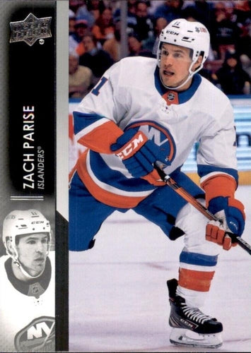 #600 Zach Parise - New York Islanders - 2021-22 Upper Deck Hockey