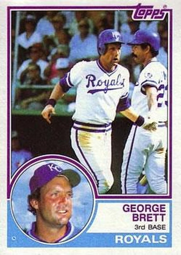 #600 George Brett - Kansas City Royals - 1983 Topps Baseball