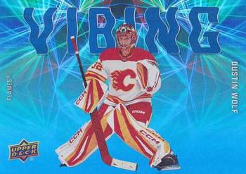 #VB-10 Dustin Wolf - Calgary Flames - 2025-26 Upper Deck - Vibing Hockey