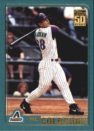 #601 Greg Colbrunn - Arizona Diamondbacks - 2001 Topps Baseball