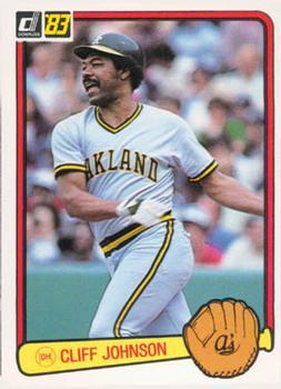#601 Cliff Johnson - Oakland Athletics - 1983 Donruss Baseball